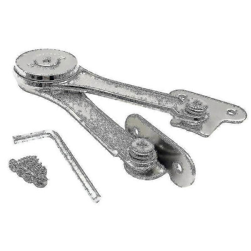 2pcs Heavy Duty Lid Support Hinges Soft Close Folding Lid Stay Hinge Keep Lid Hinge Open For Cabinet 2