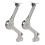 Heavy Duty Soft Close Lid Hinges 2 Pack, Folding Cabinet Hinge with Stay Bracket Keep Open Support 1
