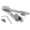 Heavy Duty Soft Close Lid Hinges 2 Pack, Folding Cabinet Hinge with Stay Bracket Keep Open Support 3