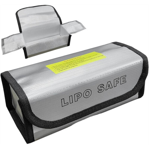 2pcs Lipo Battery Bag, Fireproof Safety Protection Battery Bag Explosion-Proof Functional Storage Guard Safe Pouch 1