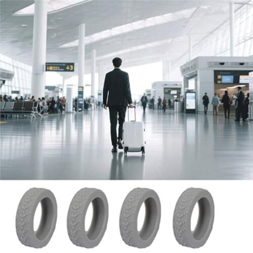 8pcs Suitcase Wheel Protector, Silent Silicone Wheel Protector, Universal Wheel Replacement Accessory