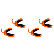 4 Stück Angelrutenclip, Multifunktionaler Automatischer Angelrutenhalter für Süßwasserruten, Sicherer Griff, Tackle Organizer, D