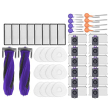 Pièces de Rechange pour Aspirateur Robot pour Freo Z10 Ultra YJCC025 : Brosse Latérale Principale, Serpillière, Filtre HEPA, Sac à Poussière