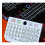 Clavier  QWERTY Sans Fil  USB Double Mode pour PC, Ordinateur Portable, Téléphone et Tablette 7