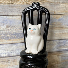 Cat and Chair Figurine Vintage Decorative Ornaments Home Decoration Desktop Ornaments Exquisite Gift