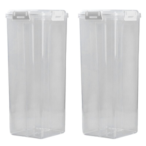 Bread Loaf Container Clear Airtight Bread Box with Lid Sandwich Bread Holder Kitchen Pasta Multigrain Toast Storage 2pc