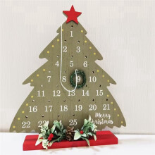 Merry Christmas Ornaments Calendar Countdown Christmas Shape Home Decoration 2024 Xmas Navidad Decor