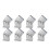 8 Pcs Solar Panel Tilt Mount Brackets, Adjustable Angle Solar Panel Rack Mount for Rv, Roof, Boat 1