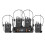 Wireless Microphone Headset 4 Channel UHF Fixed Frequency Dynamic Microphone for Karaoke Wedding Party Band Church EU 1