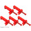 Bricklaying Wire Drawer Brick Leveling  Runner Puller for Construction Building Fixer Measuring Tools Red 5PCS 3