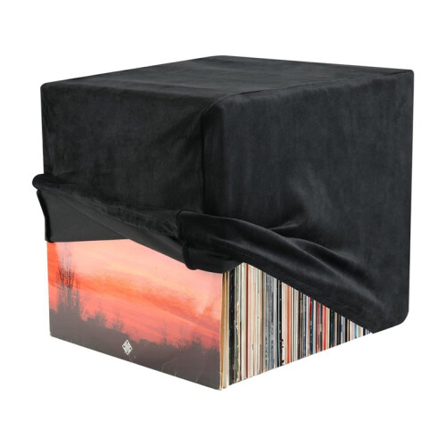 Capa Protetora Contra Poeira para Discos de Vinil, Capa Protetora de Lã e Elastano com Elástico para Discos de Vinil de 12 Polegadas 2