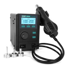 QUICK 2008D+ Hot Air Rework Station 220V - Brushless Vortex SMD Desoldering Tool with Grip Sensor & Auto Cooling for Mobile Phone Repair