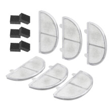 Lot de 6 Filtres de Rechange pour Fontaine à Eau pour Chats, Compatibles avec les Modèles WF20/CF20 à Triple Couche