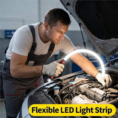 Bendable LED Flashlight Stick, Flexible Work Light, 10" Bendable Rechargeable Flashlight, Multiple Brightness Modes 1