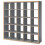 KALLAX 25-Cube Unit 182x182cm - grey/wood effect 1