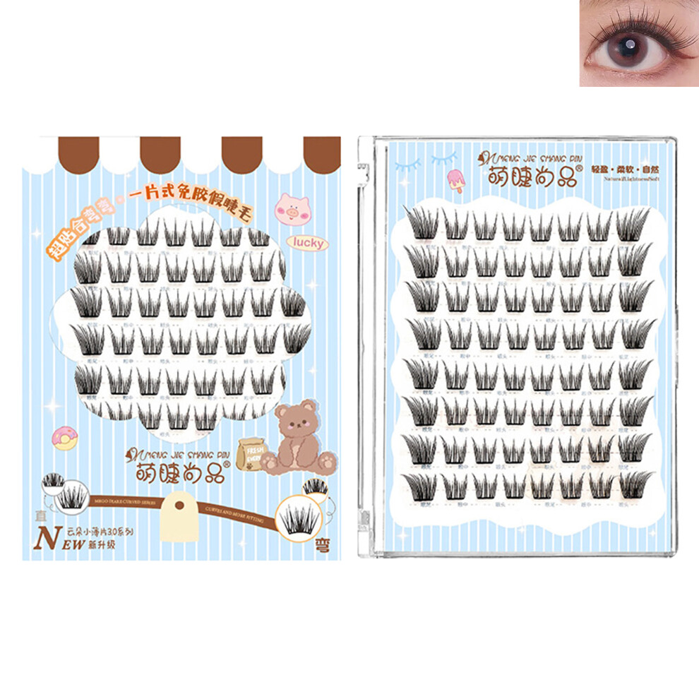 Dcph-Clothing Fluffy 10-13Mm Natural Lash Clusters