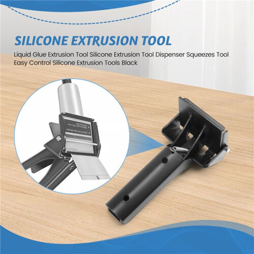 Liquid Glue Extrusion Tool Silicone Extrusion Tool Dispenser Squeezes Tool Easy Control Silicone Extrusion Tools Black 2