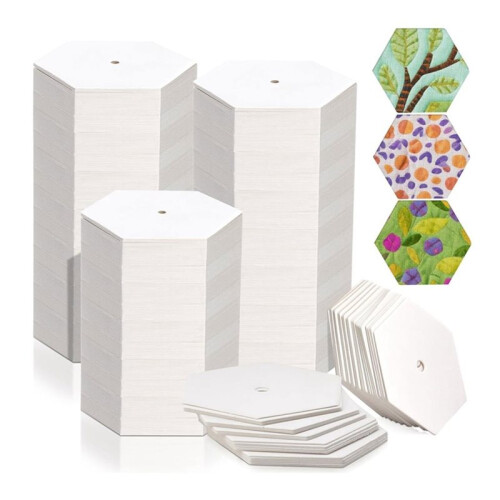 400 PCS 1" Paper Piecing for Quilting DIY Patchwork Sewing Crafts for DIY Patchwork Sewing Crafts, Hexagon Piecing