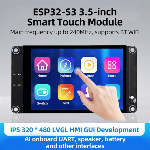 ESP32-S3 3.5-Inch WiFi  Development Board IPS 320x480 LED Display Module Touch Screen Support for Xiaozhi AI 2