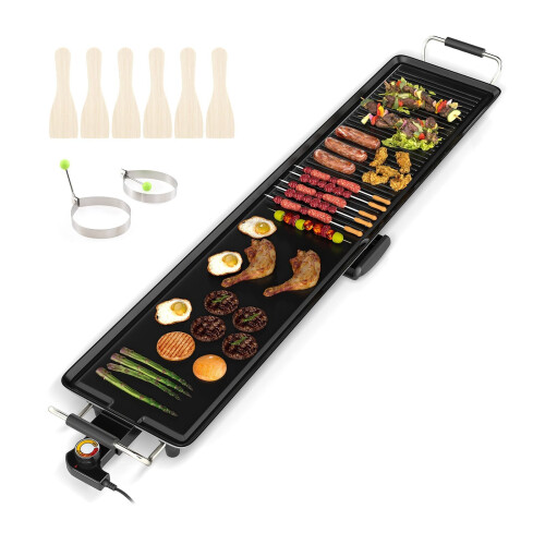 Teppanyakigrill 1800W, Non-stick, Justerbar temperatur, 100cm 1
