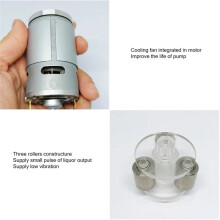 Neue 24 V Schlauchpumpe, Flüssigkeitsdosierpumpe mit Großer Förderleistung, 3000 Ml/Min, 3 Rollen, mit PHARMED BPT-Schlauch