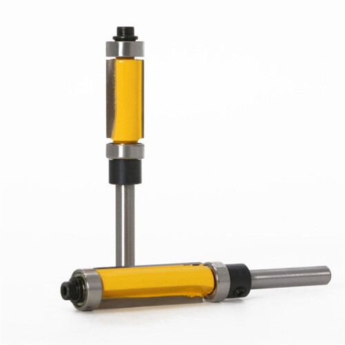 1/2 6mm Shank Flush Trim Router Bit with Double Bearing Router Bit Drill Tool for Wood Formwork Pattern B