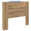 VidaXL vidaXL Storage Headboard with LED Artisan Oak Engineered Wood 3