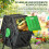 Drehbarer Kompostbehälter 65L, belüfteter Gartenkomposter mit Stahlrahmen 6