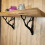 1set Metal Shelf Bracket with Branch-Inspired Design, Ideal for Decorative and Practical Kitchen Shelving 2