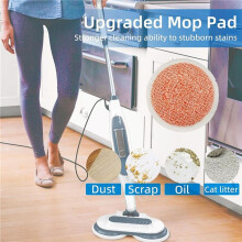 12 Pack Heavy Scrub Steam Mop Pads for S7000AMZ Steam Mop,Steam and Scrub Cleaning Pads
