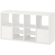 KALLAX 8-Cube with 2 Doors & 2 Shelves 147x77cm