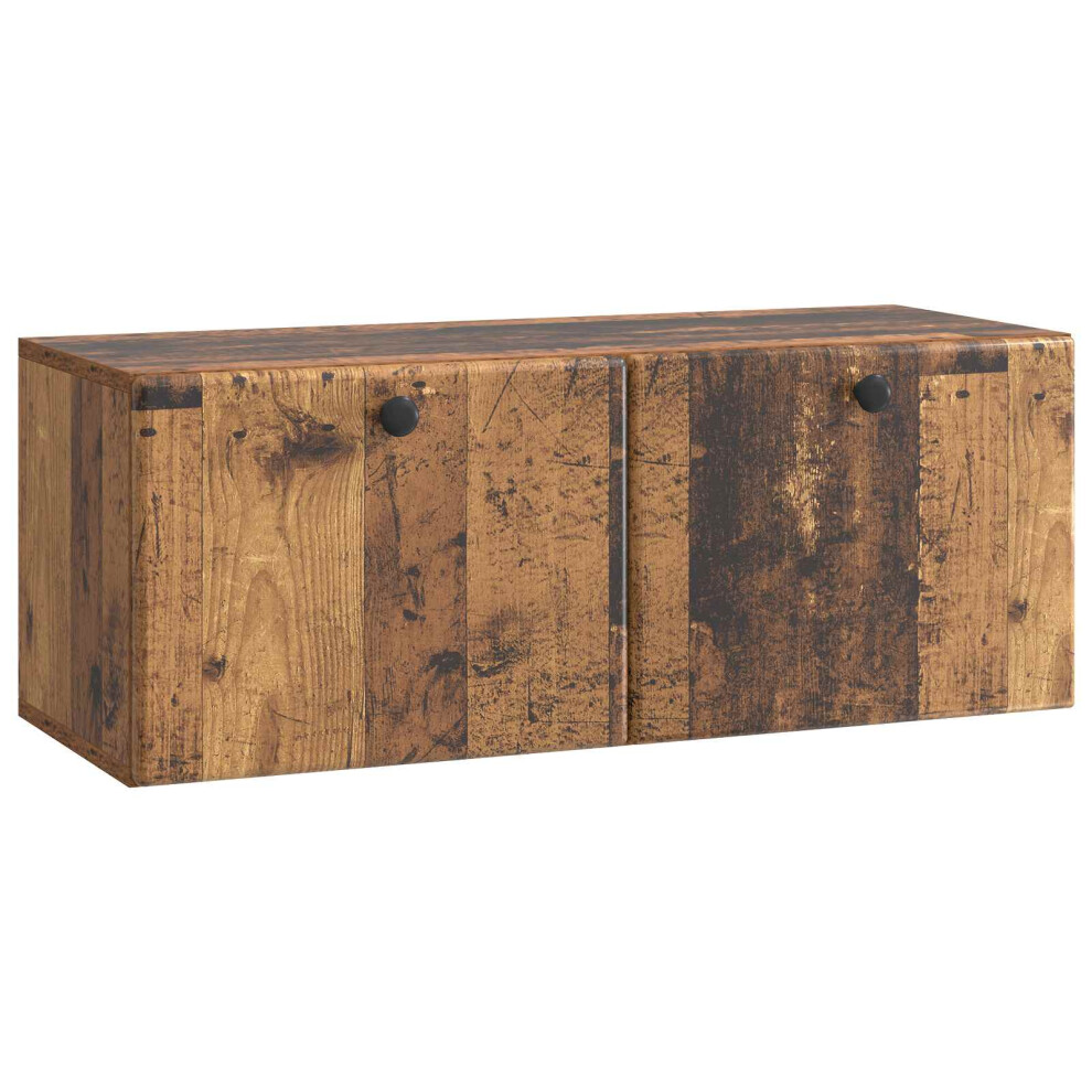 Vidaxl Wall-Mounted Tv Cabinet 78.5 X 31 X 30 Cm Old Wood