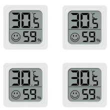 Indoor LCD Digital Thermograph Hygrometer, Room Temperature Humidity Meter Sensor Gauge, for Home Office Greenhouse