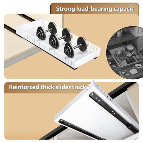 Pull Out Pots and Pans Organizer Sliding Pot Lid Holder Kitchen Spice Rack Tableware Organizer Multifunctional Dish A