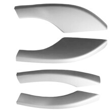 Zestaw 4 Chromowanych Osłon Bagażnika Dachowego dla   08-11, Nakładki Ochronne na Bagażnik 6Q0860145 6Q0860146 6Q0860147 6Q0860148