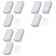 9PCS 125B/1590N1 Aluminum Guitar Effect Pedal Enclosure Metal Stomp Box Enclosure Unfinished 122x66x39.5mm with Rubber