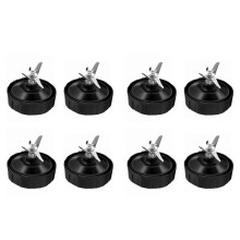 8 Pièces 7 Ailettes Blender Blade Pièces de Rechange, pour Nutri Blender Extractor Blade Auto Iq Bl682-30 Bl642-30