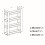 (Oak & White) Slim 4-Tier Rolling Storage Trolley Cart 7