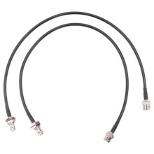 Cabo de Extensão de Antena de Microfone Sem Fio 2 Peças 50cm com Conector BNC, para Sistemas de Montagem em Rack