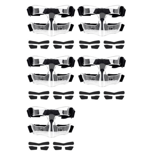 5X Nose Guard for Broken Nose, Adjustable Face Guard Sports Training Face Mask Nose Protector with Padding