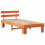 VidaXL vidaXL Bed Frame with Headboard Wax Brown 80 x 200 cm Solid Pine Wood 2