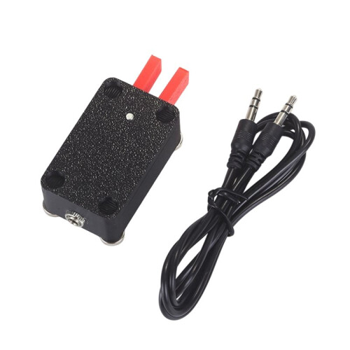 CW Shortwave Key Double Paddle Automatic Morse Code Keyer for HAM Radio with 3.5mm Audio Cable 1