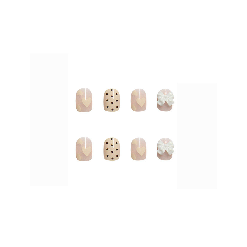 Phui-Pet-Supplies 24Pcs Polka Dot False Nails - Long Wear Fashion Manicure