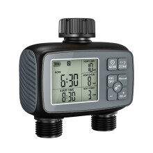 Temporizador de Irrigação de 2 Zonas Programável para Mangueira de Jardim com Função de Irrigação Automática US