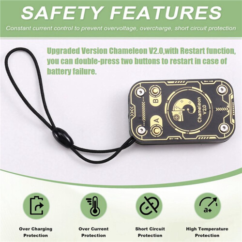 2X Chameleon V2.0 RFID  Chip Reader Emulator+UID Keychain/CUID Card 125K 13.56M Card Decode NFC Duplicator