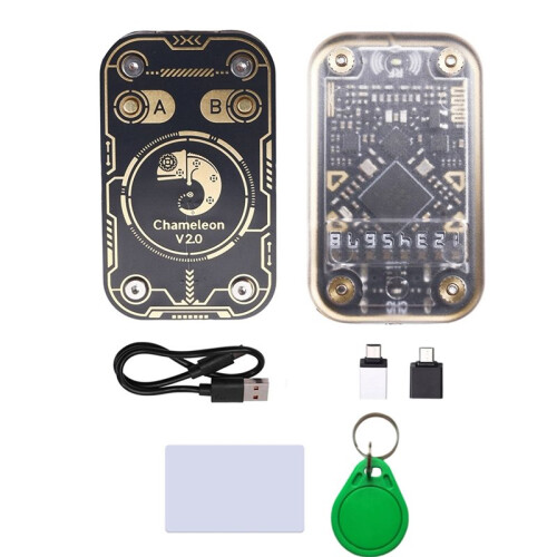 2X Chameleon V2.0 RFID  Chip Reader Emulator+UID Keychain/CUID Card 125K 13.56M Card Decode NFC Duplicator 1
