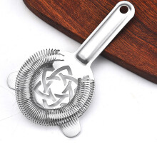 (Ice filter 1) Stainless Steel Cocktail Strainer - Short Handle