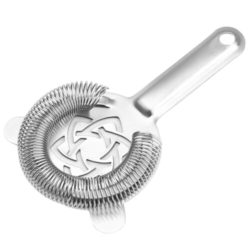 (Ice filter 1) Stainless Steel Cocktail Strainer - Short Handle 1