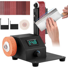 Belt Sander KnifeSharpener Belt Sander Variable Speed Electric Belt Grinder for MakingKnife EU Plug