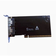 PCIE X16 to 2-Port SFF-8654 8i X8 External Card EGPU Adapter Card with Half-Height Baffle for GPU Dock